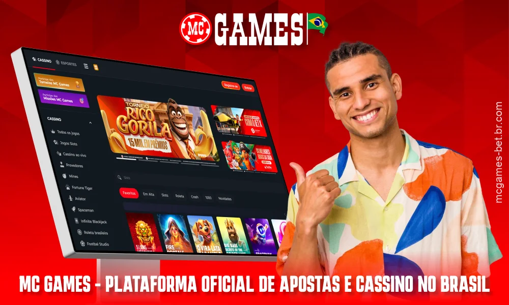 A plataforma brasileira de apostas online MC Games oferece apostas em uma ampla variedade de esportes e uma grande seleção de jogos de cassino